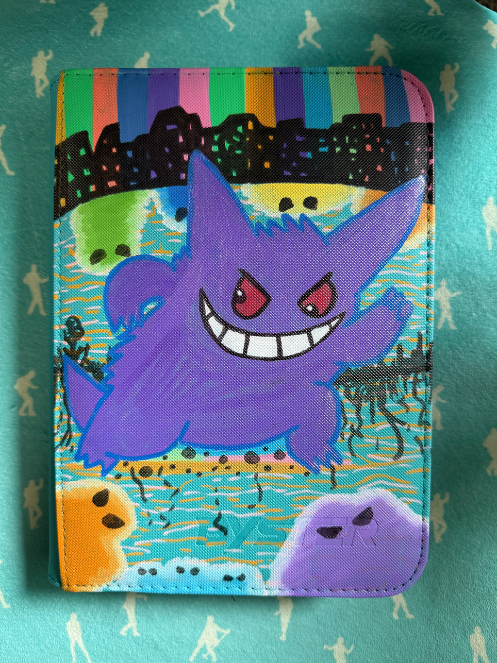 Custom Painted 4-pocket binder