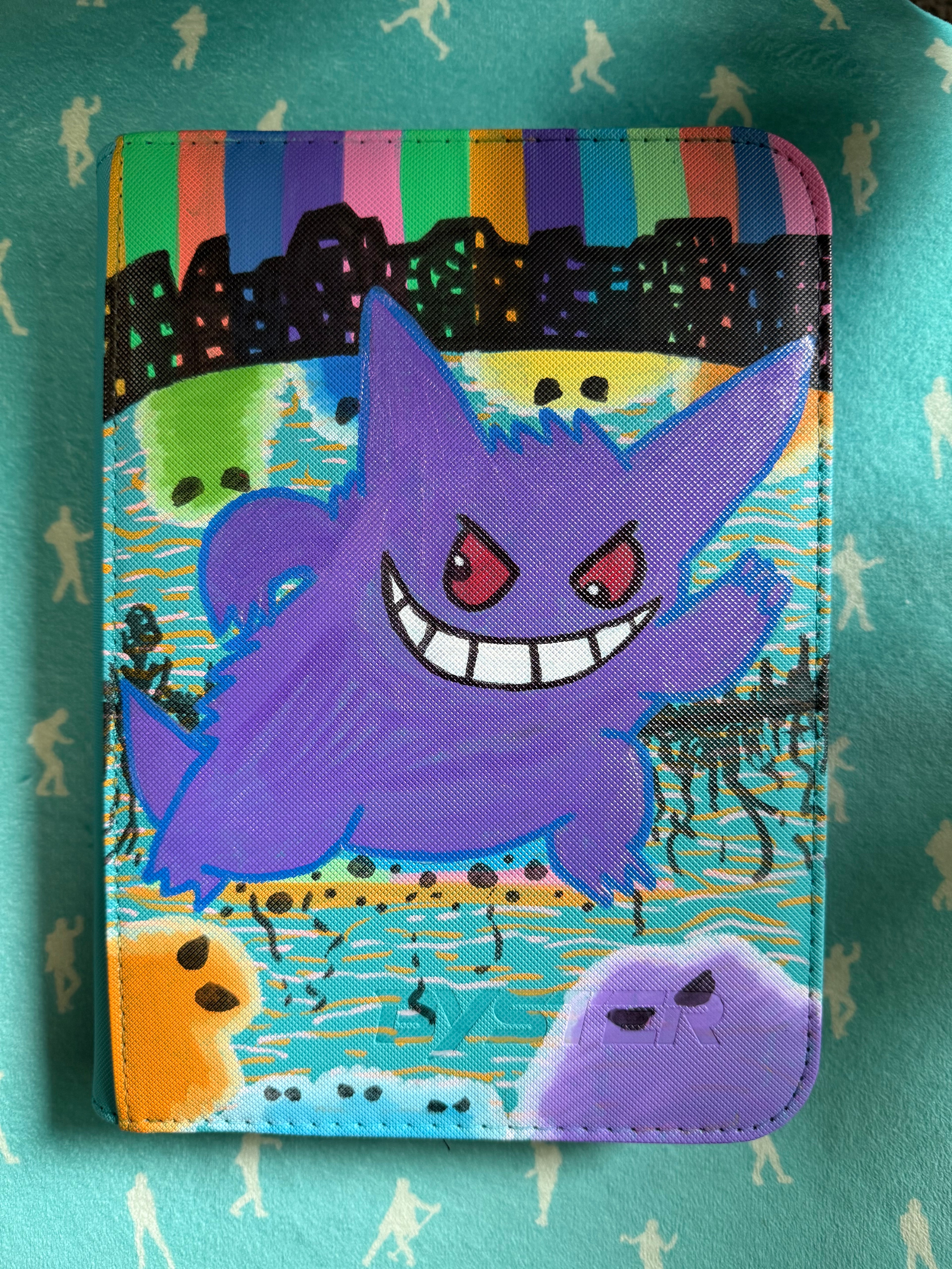 Custom Painted 4-pocket binder