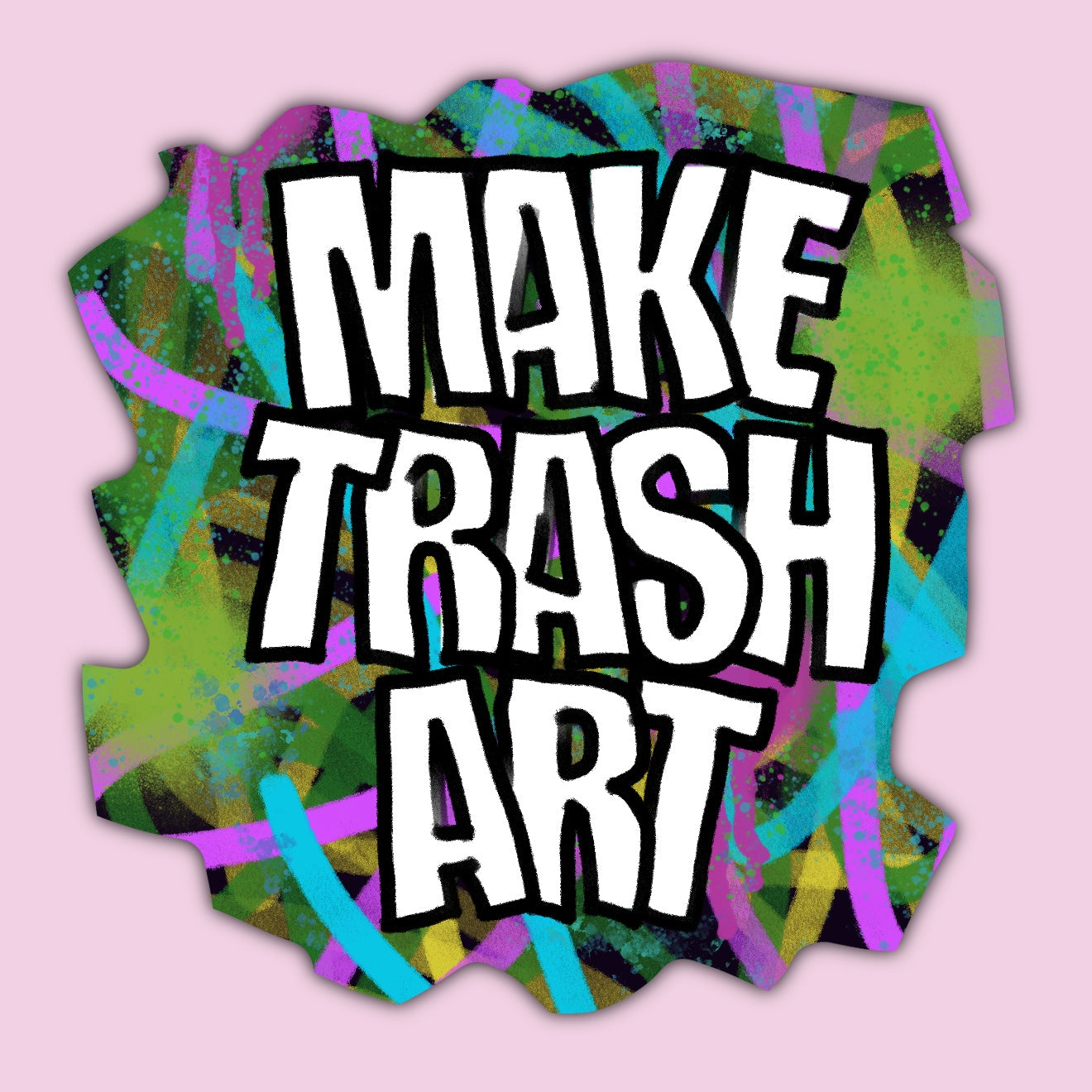 Make trash art