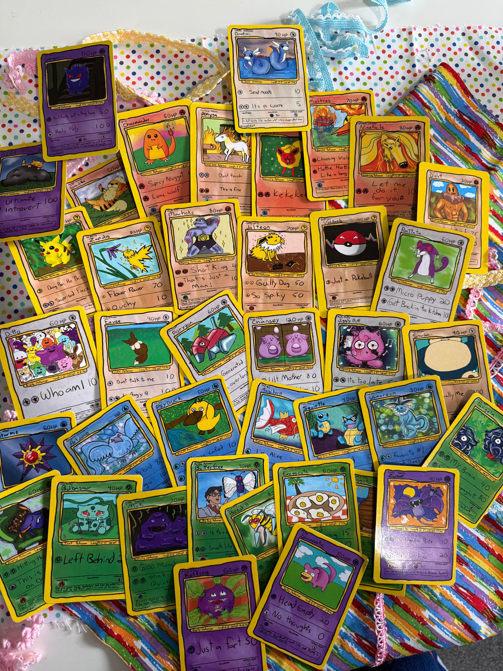 Poke Meme GEN 1 Art Cards