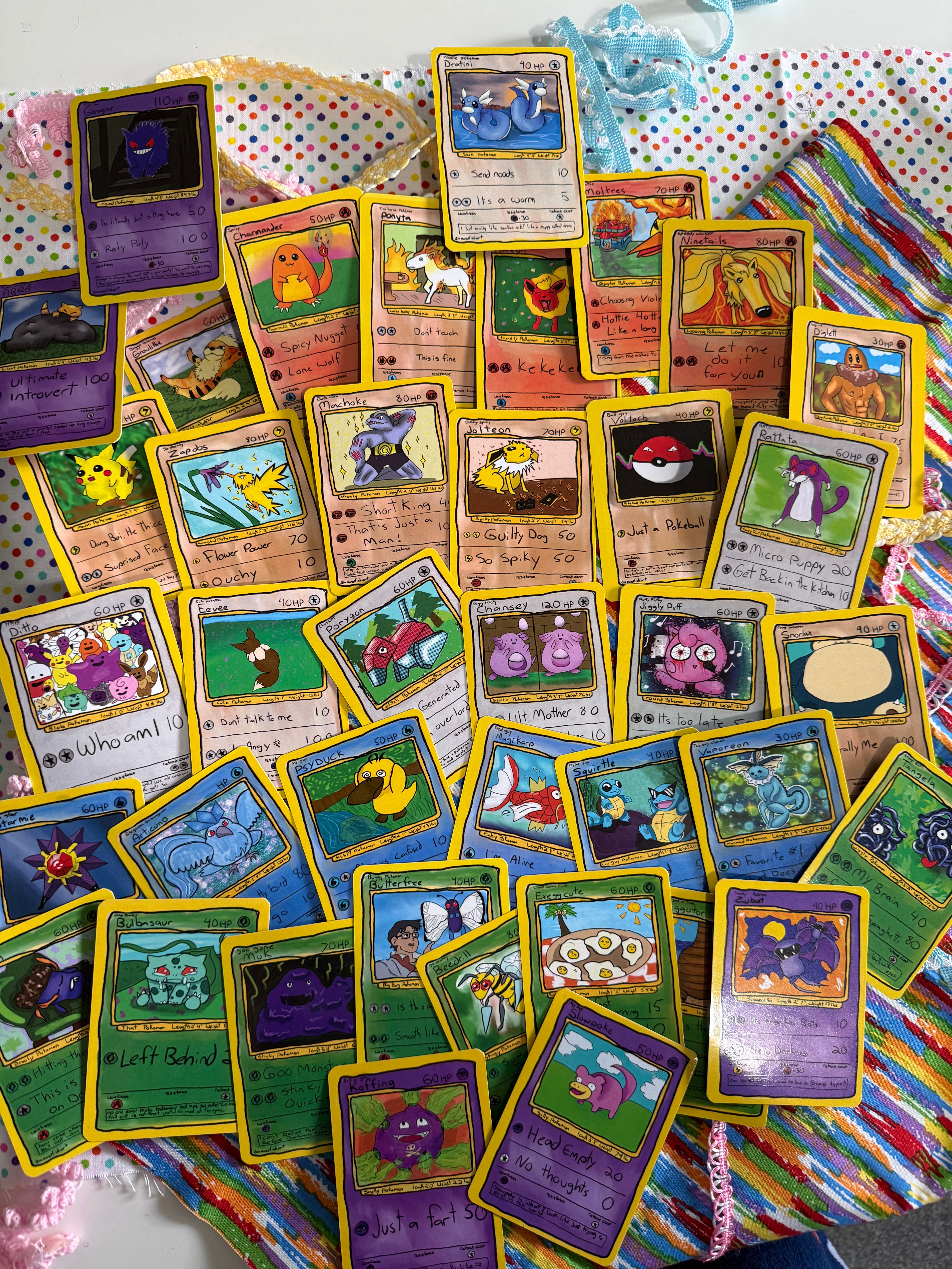 Poke Meme GEN 1 Art Cards