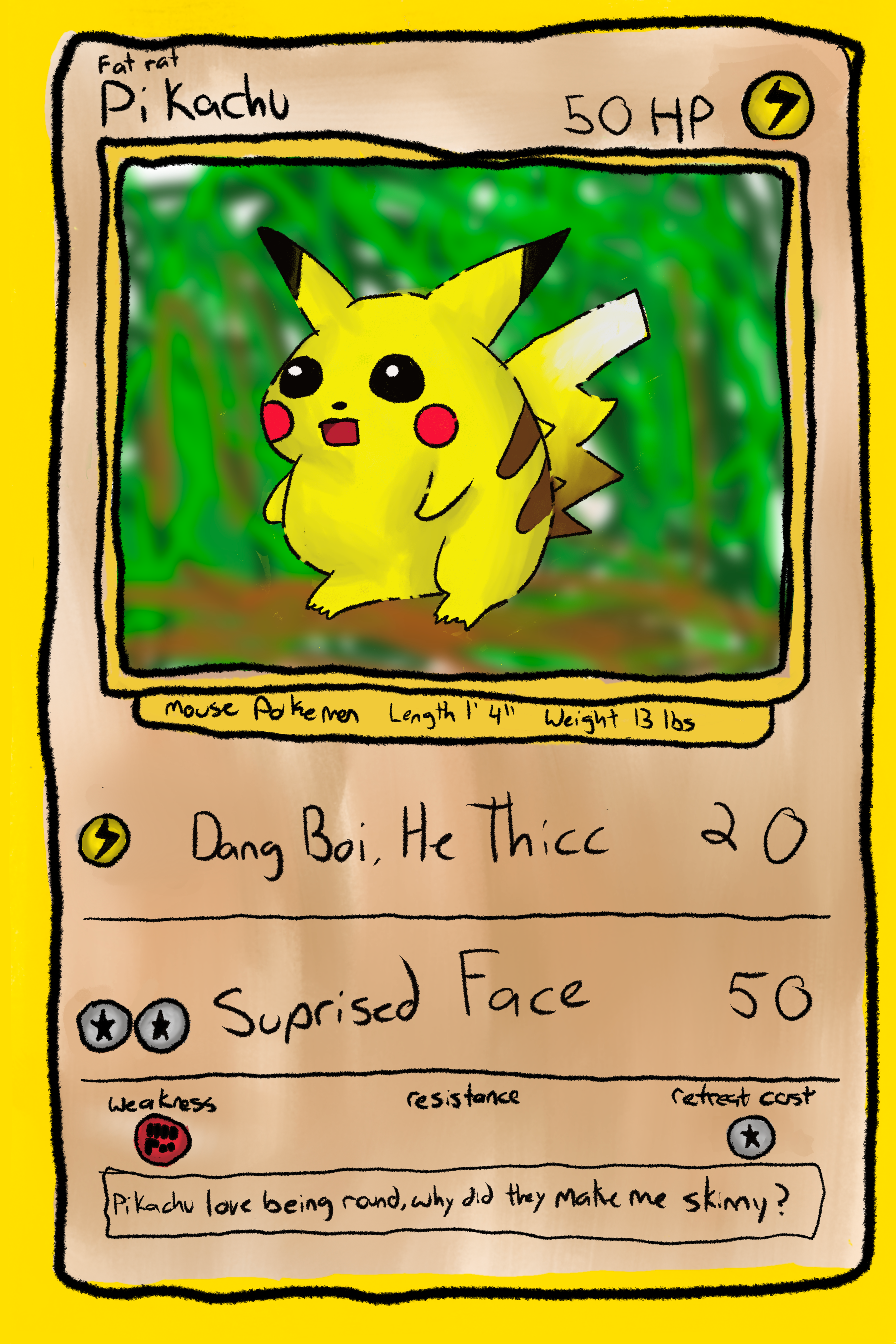 Poke Meme GEN 1 Art Cards