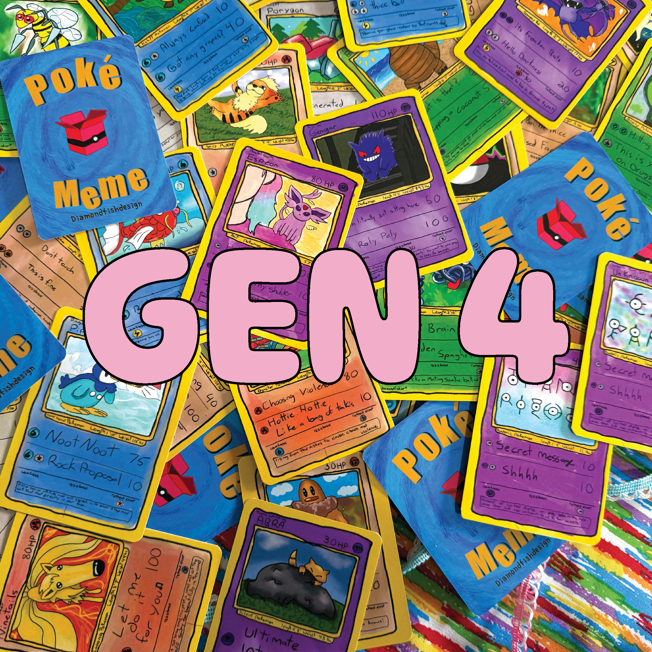 Poke Meme GEN 4 Art Card